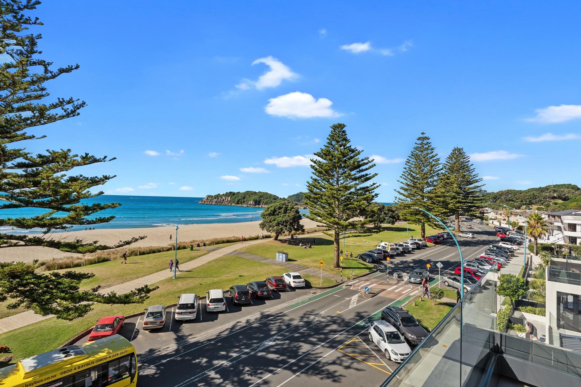 Pavilion Beachfront Apartments Mount Maunganui Bagian luar foto