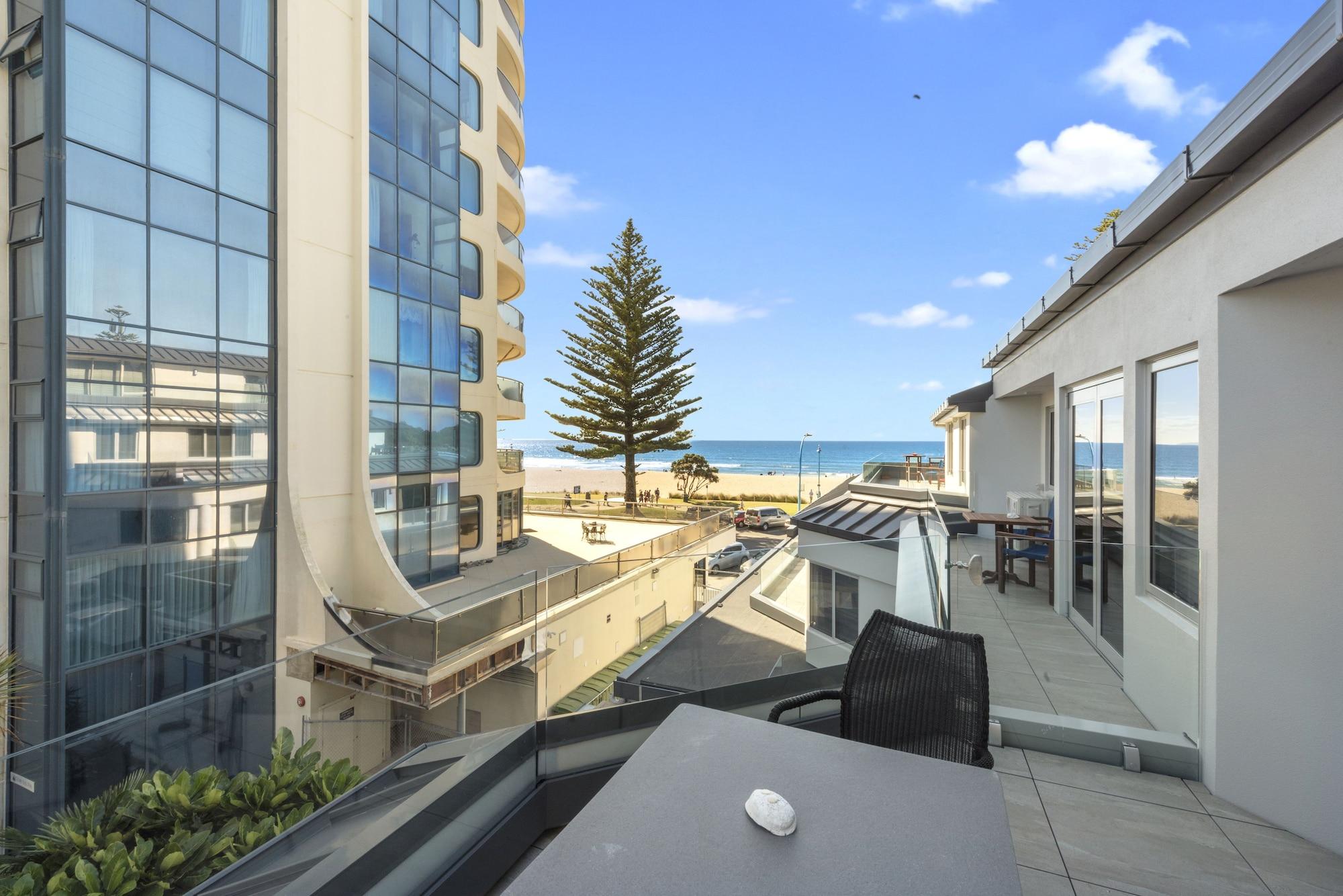 Pavilion Beachfront Apartments Mount Maunganui Bagian luar foto