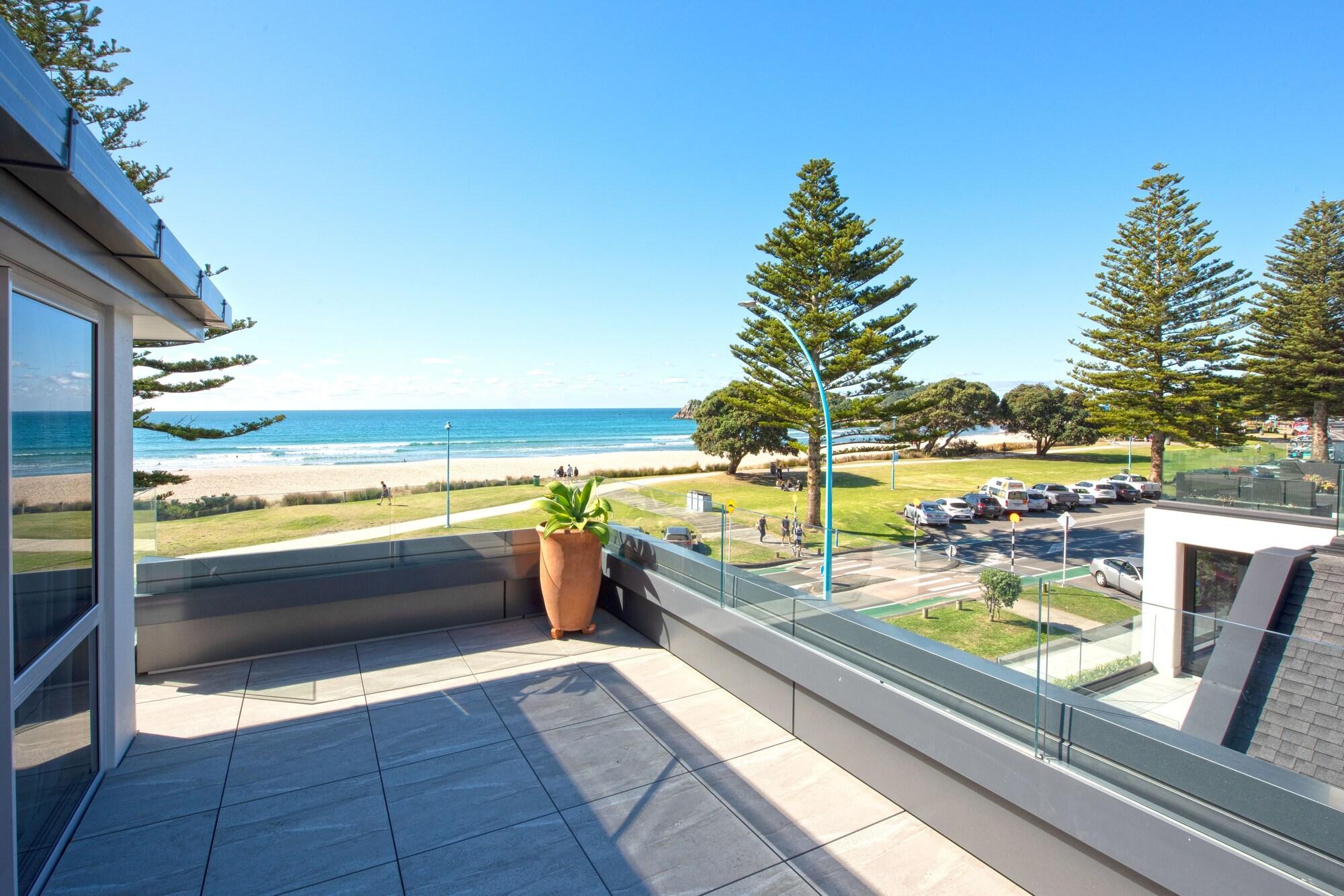 Pavilion Beachfront Apartments Mount Maunganui Bagian luar foto